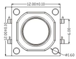 Tactile Switches R0190 Structure Diagram